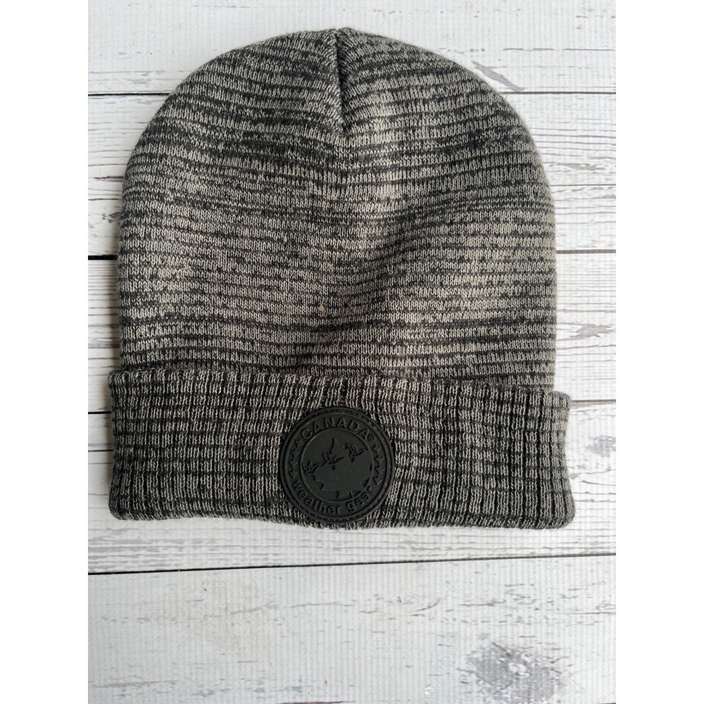 Canada Weather Gear Beanie Hat Cuffed Logo Gorpcore Outdoors Skiing Streetwear
